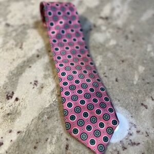 Daniel Cremieux Pink and Blue Patterned Tie